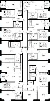 3-к квартира, вторичка, 64м2, 2/8 этаж