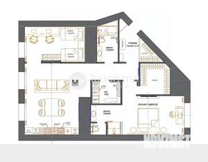 3-к квартира, вторичка, 118м2, 6/6 этаж