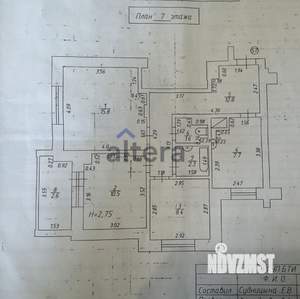 3-к квартира, вторичка, 62м2, 7/16 этаж