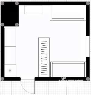 Студия квартира, вторичка, 17м2, 3/9 этаж