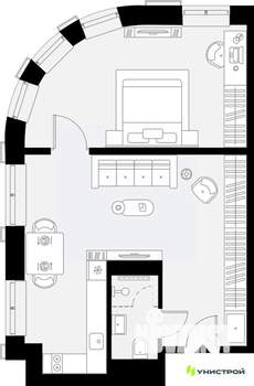 1-к квартира, вторичка, 48м2, 5/27 этаж