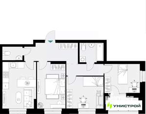 3-к квартира, вторичка, 73м2, 10/18 этаж