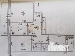 3-к квартира, вторичка, 68м2, 8/9 этаж