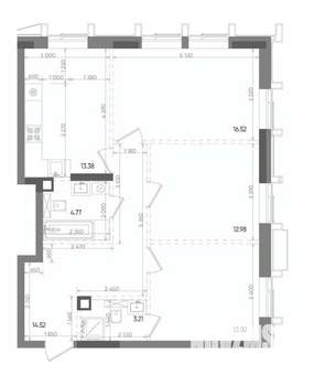3-к квартира, вторичка, 78м2, 11/22 этаж