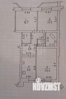 3-к квартира, вторичка, 89м2, 8/9 этаж