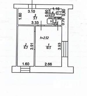 Студия квартира, вторичка, 25м2, 4/5 этаж