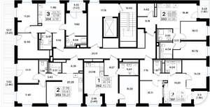 2-к квартира, вторичка, 61м2, 8/9 этаж