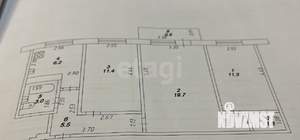 3-к квартира, вторичка, 56м2, 3/5 этаж
