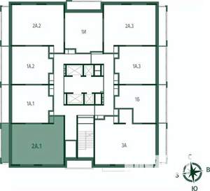 2-к квартира, вторичка, 59м2, 20/25 этаж