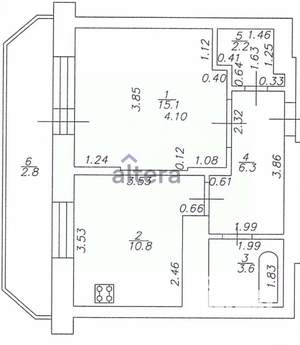 1-к квартира, вторичка, 38м2, 13/20 этаж