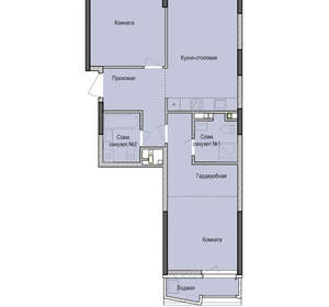 2-к квартира, вторичка, 67м2, 2/23 этаж
