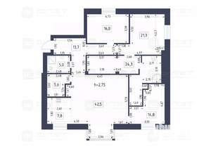 4-к квартира, вторичка, 151м2, 5/8 этаж