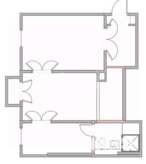 2-к квартира, вторичка, 50м2, 5/5 этаж