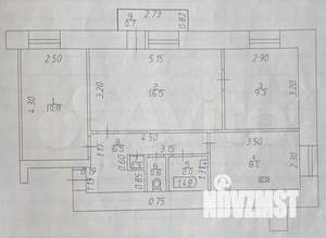 3-к квартира, вторичка, 54м2, 5/9 этаж
