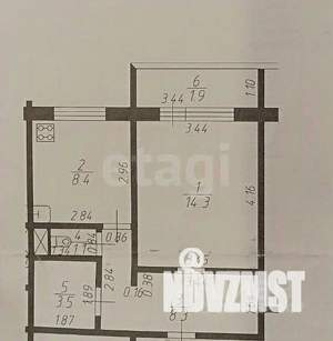1-к квартира, вторичка, 38м2, 6/6 этаж