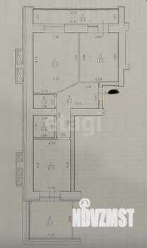 3-к квартира, вторичка, 56м2, 2/10 этаж
