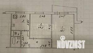 2-к квартира, вторичка, 53м2, 8/9 этаж