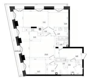 3-к квартира, вторичка, 108м2, 5/19 этаж