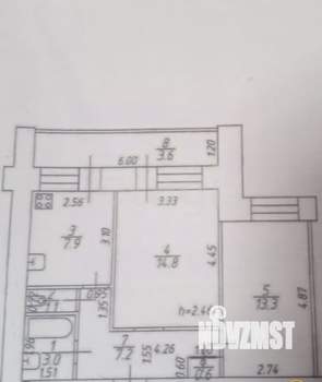 2-к квартира, вторичка, 48м2, 9/9 этаж