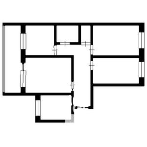 4-к квартира, вторичка, 75м2, 2/9 этаж