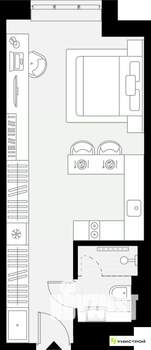 1-к квартира, вторичка, 28м2, 5/27 этаж