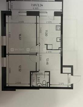 2-к квартира, вторичка, 59м2, 4/25 этаж