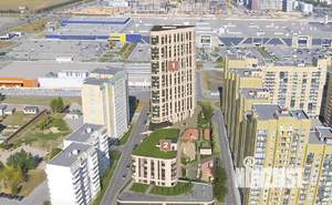 1-к квартира, строящийся дом, 40м2, 15/25 этаж
