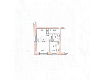 1-к квартира, вторичка, 30м2, 5/5 этаж