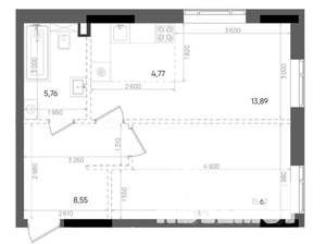 2-к квартира, вторичка, 49м2, 11/14 этаж
