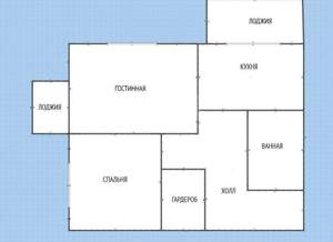 2-к квартира, вторичка, 66м2, 5/19 этаж
