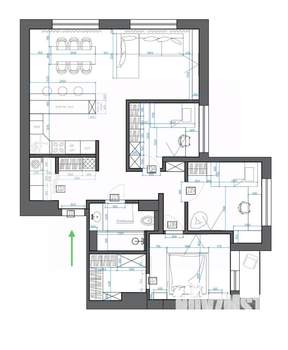 4-к квартира, вторичка, 92м2, 5/22 этаж