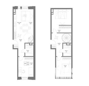 4-к квартира, строящийся дом, 103м2, 2/4 этаж