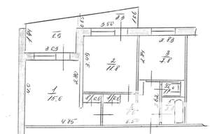 2-к квартира, вторичка, 47м2, 5/9 этаж