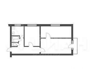 3-к квартира, вторичка, 58м2, 2/9 этаж