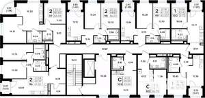 2-к квартира, вторичка, 57м2, 6/11 этаж