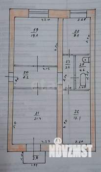 3-к квартира, вторичка, 79м2, 2/2 этаж