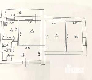 3-к квартира, вторичка, 62м2, 3/14 этаж