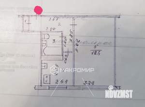 1-к квартира, вторичка, 34м2, 2/5 этаж