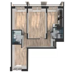 3-к квартира, вторичка, 77м2, 9/24 этаж