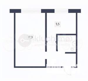 1-к квартира, вторичка, 29м2, 5/5 этаж