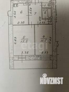 2-к квартира, вторичка, 51м2, 5/9 этаж