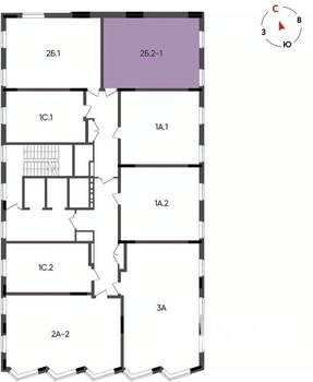 2-к квартира, вторичка, 49м2, 12/14 этаж