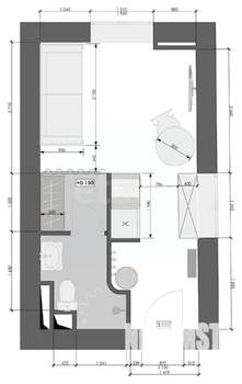 Студия квартира, вторичка, 17м2, 4/4 этаж