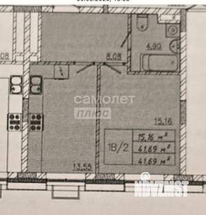 1-к квартира, вторичка, 42м2, 5/20 этаж