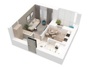 1-к квартира, вторичка, 34м2, 9/23 этаж