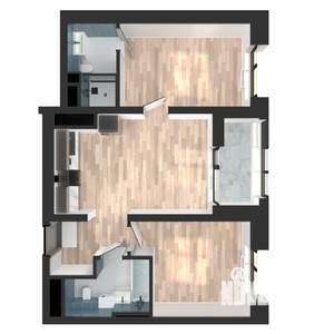 2-к квартира, вторичка, 56м2, 13/23 этаж
