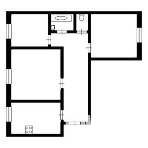 3-к квартира, вторичка, 68м2, 8/10 этаж