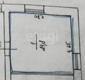 Студия квартира, вторичка, 22м2, 2/2 этаж