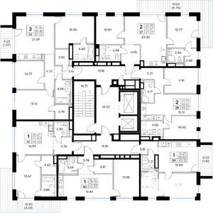 1-к квартира, вторичка, 49м2, 7/8 этаж