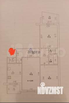 3-к квартира, вторичка, 63м2, 6/9 этаж